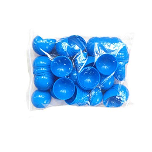 Holibanna - Lote de 25 bolas de lotería de plástico, número de bolas, bolas de actividad de mesa, bolas de pingüino, para decoración de fiesta de juegos (40 mm), color azul
