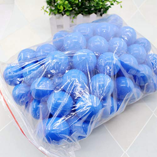 Holibanna - Lote de 25 bolas de lotería de plástico, número de bolas, bolas de actividad de mesa, bolas de pingüino, para decoración de fiesta de juegos (40 mm), color azul