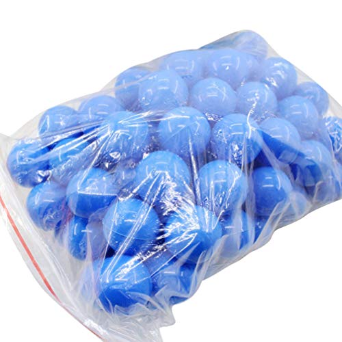 Holibanna - Lote de 25 bolas de lotería de plástico, número de bolas, bolas de actividad de mesa, bolas de pingüino, para decoración de fiesta de juegos (40 mm), color azul