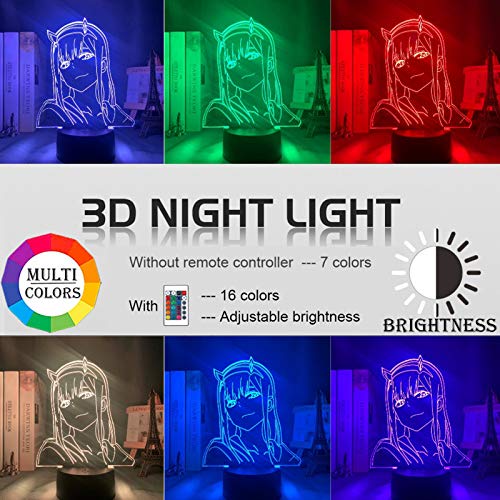 Hollow Knight 3D luz nocturna USB colorido táctil control remoto visión estéreo modelo monstruo lámpara de mesa para regalos de vacaciones o decoraciones del hogar