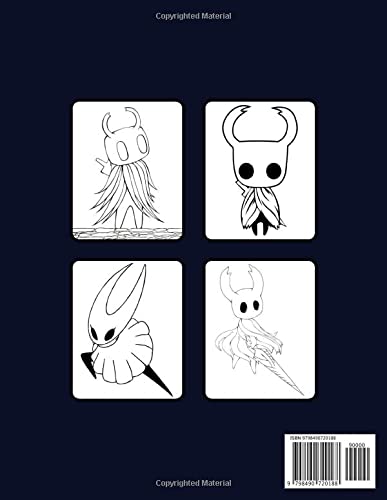 Hollow Knight Coloring Book: Coloring Pages for Adults, Teenagers, Tweens, Older Kids, Boys, & Girls To Stress Relief & Relaxation