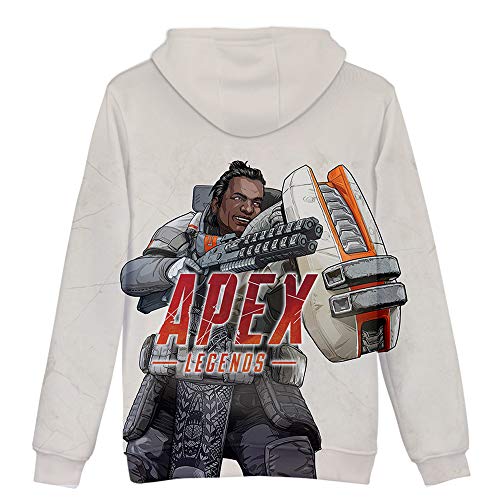 Hombre Apex Legends Sudadera con Capucha， Moda Juego Competitivo Apex Legends Manga Larga Fashion Hoodie