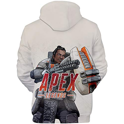 Hombre Apex Legends Sudadera con Capucha， Moda Juego Competitivo Apex Legends Manga Larga Fashion Hoodie
