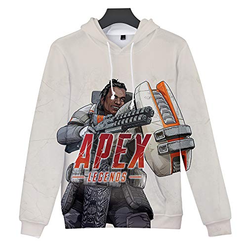 Hombre Apex Legends Sudadera con Capucha， Moda Juego Competitivo Apex Legends Manga Larga Fashion Hoodie