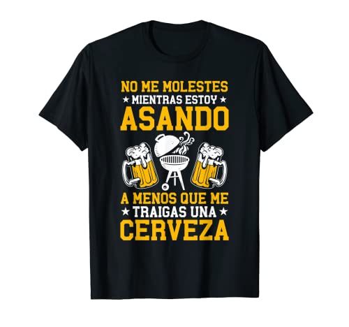 Hombre Dicho BBQ Maestro Parrilla Papá Barbacoa Y Cerveza Camiseta