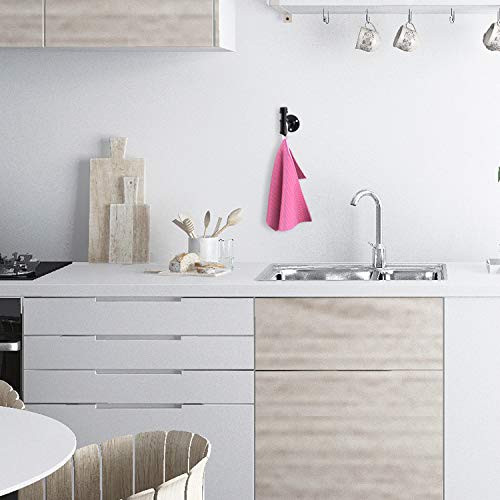 Home TZH 3 paquetes de ganchos de hierro industriales de estilo rústico (3, negro)