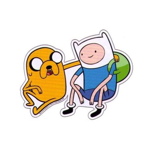 Hora De Aventuras Finn y Jake Etiqueta