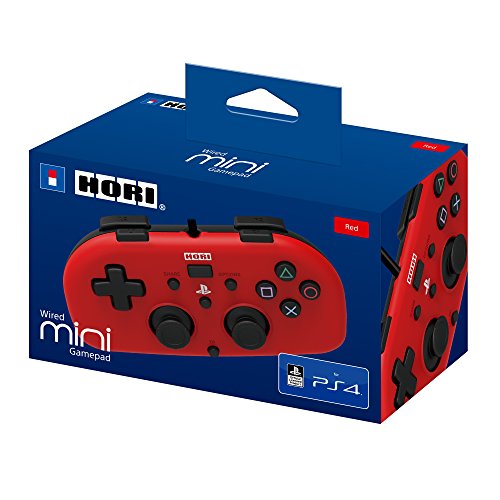 Hori - Mando Mini con cable (Rojo) (PS4/PC)
