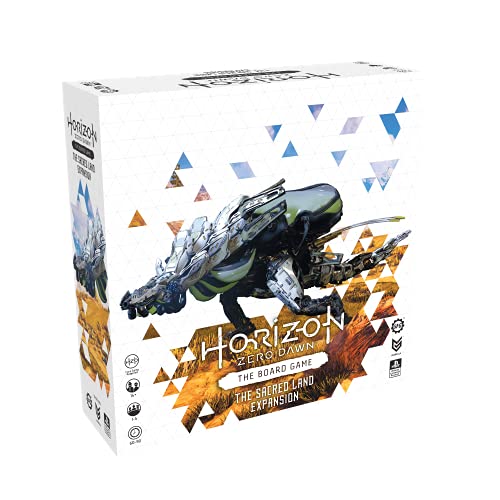 HORIZON, SFHZD-002 Zero Dawn Board Game - La expansión de la Tierra Sagrada. 12 miniaturas, 60-90 Minutos de Tiempo de Juego, 2-4 Jugadores, 14+