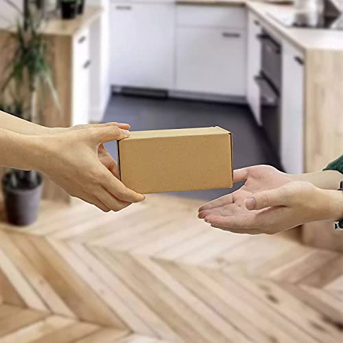 HORLIMER 15,3x10,2x7,6 cm Cajas de Carton con Tapa para Envios de Paquete, 25 Pack, Cajitas de Papel Kraft para Regalo o Embalaje, Marrón