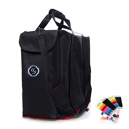 Hosoncovy Funda de transporte suave para ordenador de sobremesa y videojuegos, con bolsillos laterales para guardar teclado y auriculares (incluye brida de cable)