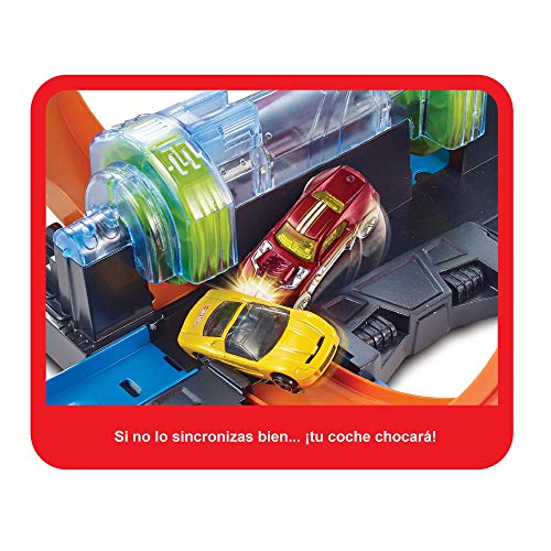 Hot Wheels Triple Looping, pista de coches de juguete (Mattel FTB65)