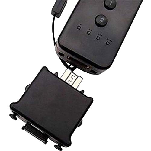 HOTSO Adaptador Motion Plus para Wii, Motion Plus Consola Wii Controlador Inalámbrico para Nintendo Wii Mando a Distancia (Producto de Terceros)-Negro