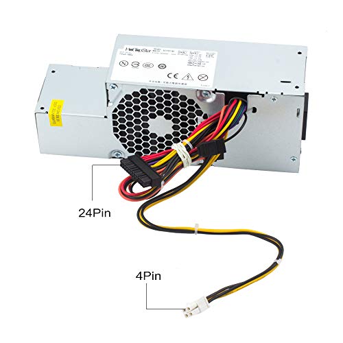 HotTopStar Fuente de alimentación de 235 W compatible con los sistemas Dell Optiplex 580, 760, 780, 960 (SFF) PW116, FR610, RM112, R224M, WU136, Números de modelo: F235E-00, L235P-01, H235P-00