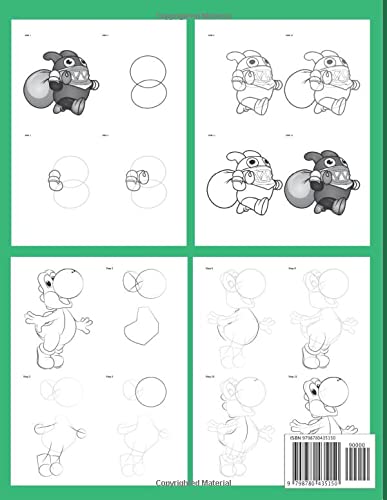 How to Draw Súper Mário Cháracters #2: Learn to Draw Step by Step with 30+ Easily Tutorials (Basic to Advanced) For Kids and Beginners I Perfect Book With a Lot of Mário Characters Drawing Lessons