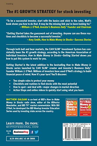 How to Make Money in Stocks Getting Started: A Guide to Putting CAN SLIM Concepts into Action (BUSINESS BOOKS)