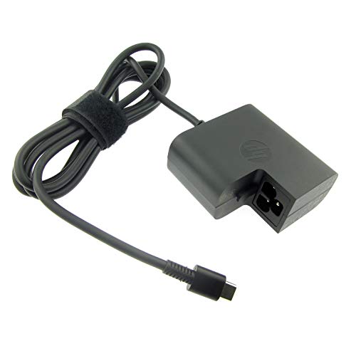 HP Fuente de alimentación USB-C original 45 W 860210-850 para Hewlett Packard EliteBook Folio G1, Pavilion x2 12-b000ng, Pro Tablet x2 612 G2, Spectre 13-v000, 13-v100, x2 12-a000
