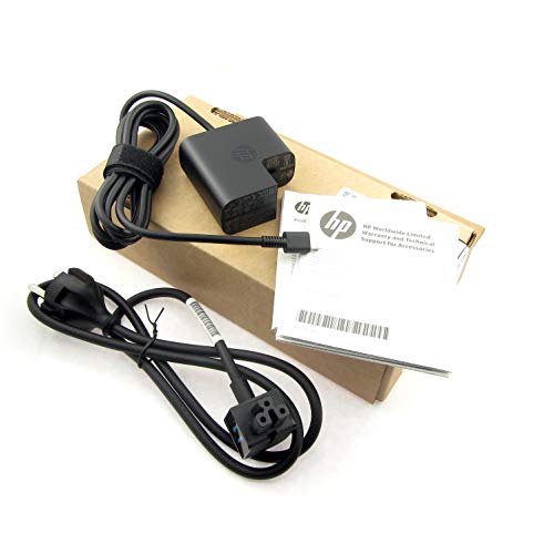 HP Fuente de alimentación USB-C original 45 W 860210-850 para Hewlett Packard EliteBook Folio G1, Pavilion x2 12-b000ng, Pro Tablet x2 612 G2, Spectre 13-v000, 13-v100, x2 12-a000