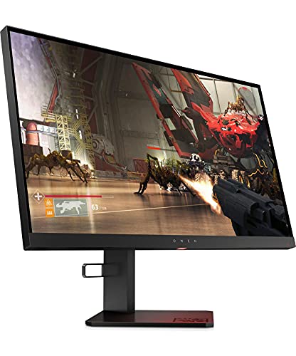 HP OMEN X 25f – Monitor Gaming de 25" Full HD (1920 x 1080 a 240Hz, TN, 1ms, HDMI, Antirreflejo, Sincronización Adaptable, Altura e Inclinación Ajustables) Negro