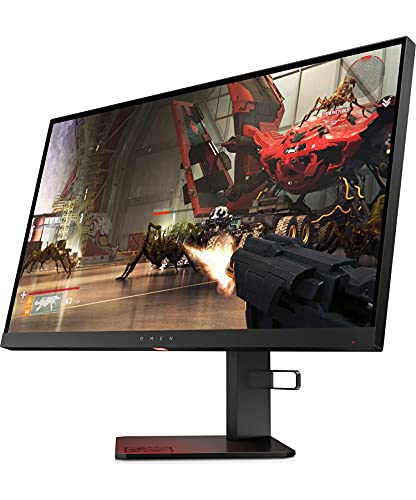 HP OMEN X 25f – Monitor Gaming de 25" Full HD (1920 x 1080 a 240Hz, TN, 1ms, HDMI, Antirreflejo, Sincronización Adaptable, Altura e Inclinación Ajustables) Negro