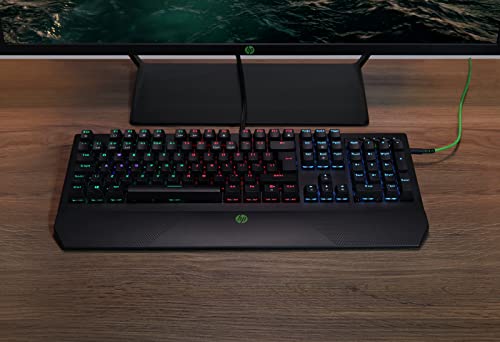 HP Pavilion 800 - Teclado mecánico para Juegos (retroiluminación LED RGB, QWERTY Español)