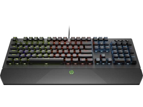 HP Pavilion 800 - Teclado mecánico para Juegos (retroiluminación LED RGB, QWERTY Español)