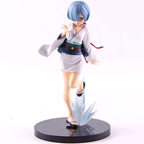 HQYCJYOE Personajes de Anime Modelo Re Zero Start Life In Another World Zero Rem Ram Nightingale Yuki-Onna PVC Figura de acción Estatuilla Colección Muñeca 23cm
