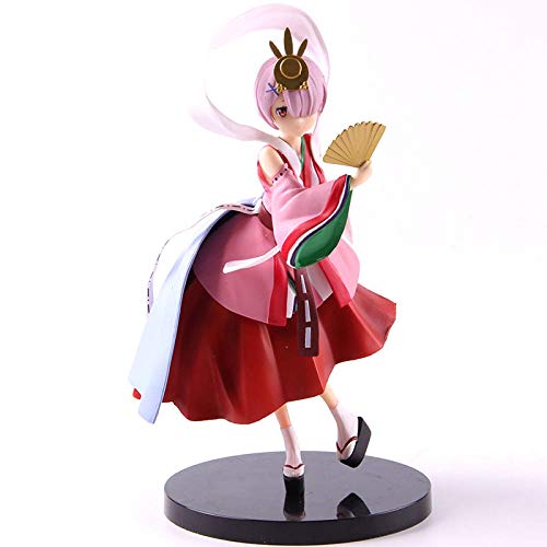 HQYCJYOE Personajes de Anime Modelo Re Zero Start Life In Another World Zero Rem Ram Nightingale Yuki-Onna PVC Figura de acción Estatuilla Colección Muñeca 23cm