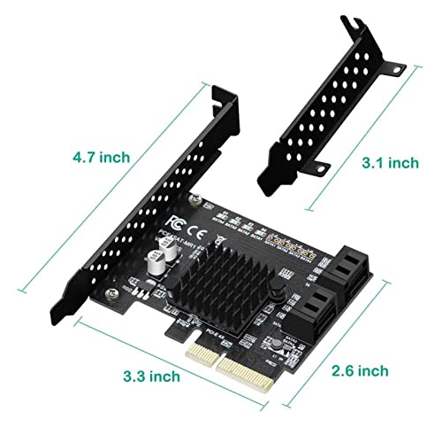 HUAHUA JUSU Store 4 Puertos SATA III 6 Gbps Raid DE PCIE Tarjeta de Controlador de Host Soporte Hyperduo Ssd Nervio IPF Puerto de Disco Duro multiplicador 8 8SE9230 Chip