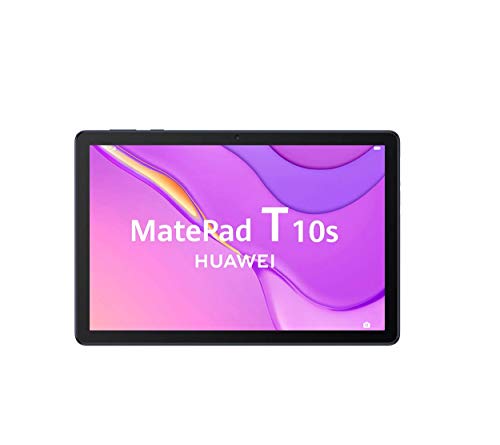 HUAWEI MatePad T10s - Tablet de 10.1" con pantalla FullHD (WiFi, RAM de 3GB, ROM de 64GB, procesador Kirin 710A, Altavoces cuádruples, EMUI 10.1, Huawei Mobile Services), Color Azul