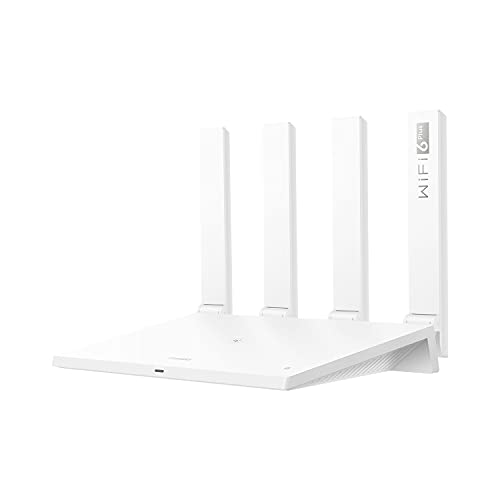 HUAWEI WiFi AX3 - Router Quad-core WiFi 6 Plus Revolution 3000 Mbps, Tecnología OFDMA multiusuario, hasta 128 dispositivos en doble banda, Huawei Share, Huawei HomeSec, Color Blanco