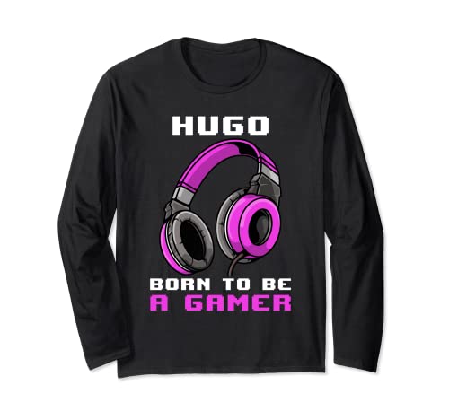 Hugo - Born To Be A Gamer - Personalizado Manga Larga