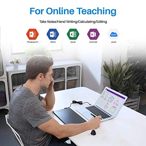 HUION Inspiroy H950P Tabletas Gráficas de Dibujo,Tableta Gráfica Digital con 8 Teclas de Acceso Rápido, Compatible con Windows/macOS/Android,Uso Ideal para Educación a Distancia y Conferencias Web