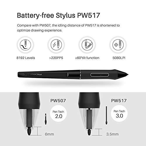 HUION KAMVAS 22 Plus Tableta Gráfica con Pantalla QD Completamente laminada, 140% s RGB, Android Soporte, Ideal para tareas domésticas y Aprendizaje a Distancia - 21.5 Pulgadas