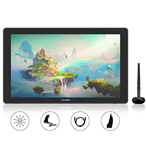 HUION KAMVAS 22 Plus Tableta Gráfica con Pantalla QD Completamente laminada, 140% s RGB, Android Soporte, Ideal para tareas domésticas y Aprendizaje a Distancia - 21.5 Pulgadas