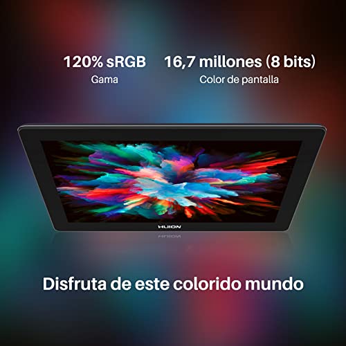 HUION Kamvas Pro 16 4K UHD Tableta Gráfica con Pantalla, Monitor de 15,6 Pulgadas, Antirreflejo Laminado Completo, Función de Inclinación 8192 Lápiz óptico sin Batería PW517 para PC, Mac, Android