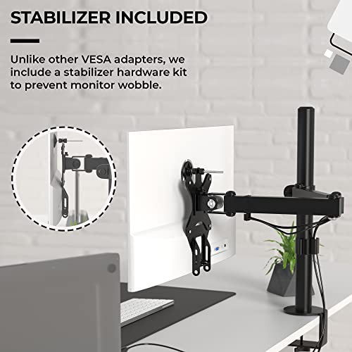 HumanCentric Adaptador de soporte VESA para monitores HP 22er, 22es, 23er, 23es, 23f, 24er, 24ea, 25er, 25es, 25f, 27er, 27ea, 27es, 27f, 27fw