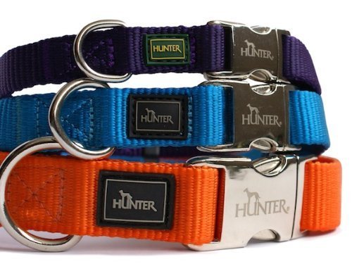 Hunter - Collar Vario Basic con cierre de aluminio S cuello 30-45 cm naranja