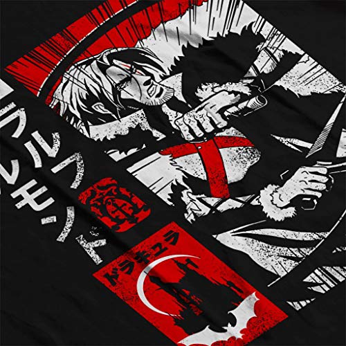 Hunter Trevor Belmont Retro Japanese Castlevania - Sudadera con Capucha para Hombre Negro S