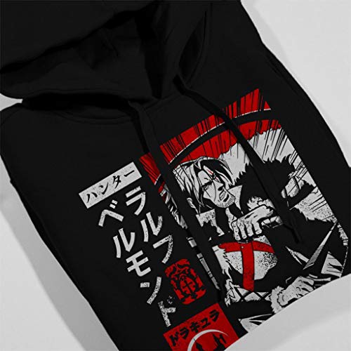 Hunter Trevor Belmont Retro Japanese Castlevania - Sudadera con Capucha para Hombre Negro S