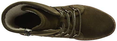 Hush Puppies Milo, Botas Estilo Motero Mujer, Verde (Khaki Khaki), 37 EU