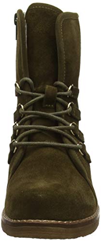 Hush Puppies Milo, Botas Estilo Motero Mujer, Verde (Khaki Khaki), 37 EU