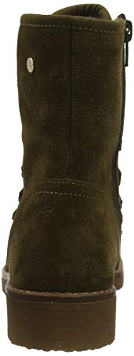Hush Puppies Milo, Botas Estilo Motero Mujer, Verde (Khaki Khaki), 37 EU