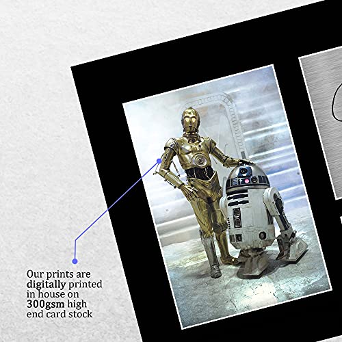 HWC Trading Anthony Daniels & Kenny Baker C-3Po R2-D2 A4 Sin Marco Regalo De Visualización De Fotos De Impresión De Imagen Impresa Autógrafo Firmado por Star Wars Los Aficionados Al Cine