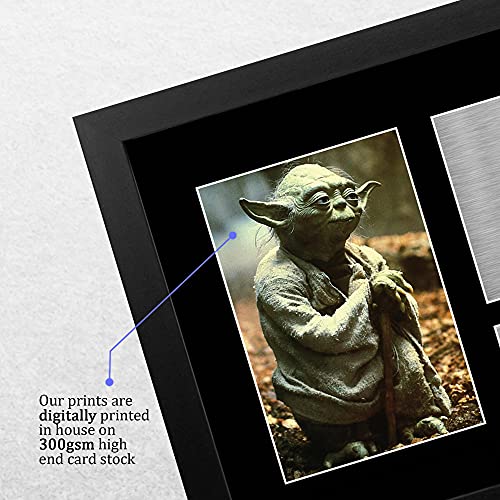 HWC Trading Frank Oz A4 Enmarcado Regalo De Visualización De Fotos De Impresión De Imagen Impresa Autógrafo Firmado por Star Wars Yoda Los Aficionados Al Cine