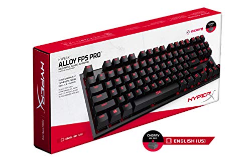 HyperX Alloy FPS Pro, Teclado mecánico de Gaming (US Layout), USB, Multicolor (Cherry Red)