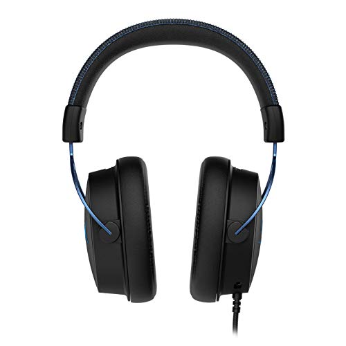 HyperX HX-HSCAS-BL/WW Cloud Alpha S – Casco para Gaming con tarjeta de sonido envolvente HyperX Virtual 7.1 y sonidos graves (Bass) ajustables, Azul/Negro