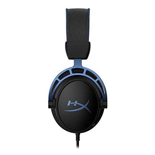 HyperX HX-HSCAS-BL/WW Cloud Alpha S – Casco para Gaming con tarjeta de sonido envolvente HyperX Virtual 7.1 y sonidos graves (Bass) ajustables, Azul/Negro