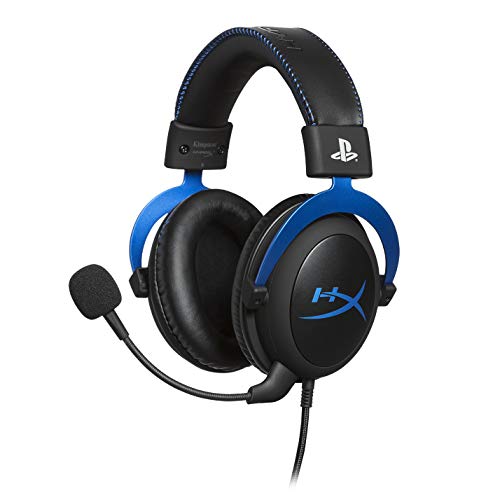 HyperX HX-HSCLS-BL Cloud para PS4 - Cascos de Gaming con Control de Audio Integrado