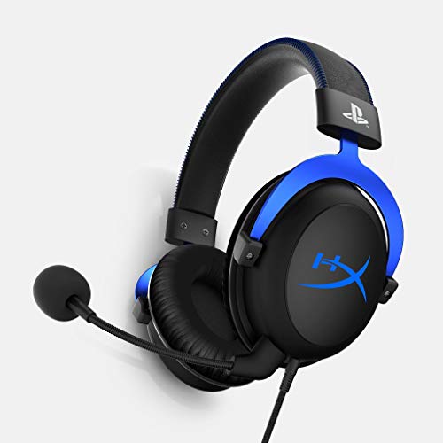 HyperX HX-HSCLS-BL Cloud para PS4 - Cascos de Gaming con Control de Audio Integrado